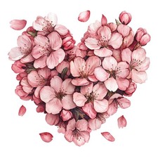 9x stickers flowers heart car