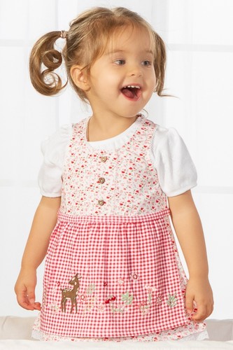 Dirndlkleid weiß geblümt