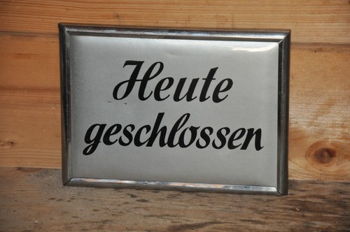 Altes imoglasschild 50er - altes,