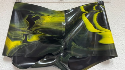 Latex rubber gummi shorts - shorts, gr