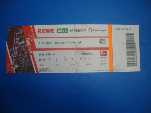 Ticket köln bvb - 19/20, 1.