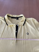 Polo-Kleid gelb 44 Damen mit Knopfleiste 