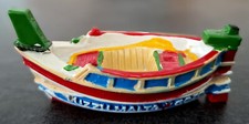 Malta Fischerboot - Luzzu Miniatur Boot - Souvenir bunt 7x3x3,5cm