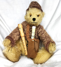 Clemens Sammler Teddy Musikus mit Flöte, 333 Limitiert, 2000er, Bär,  25 cm
