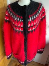 Handgestrickte Mohair dicke