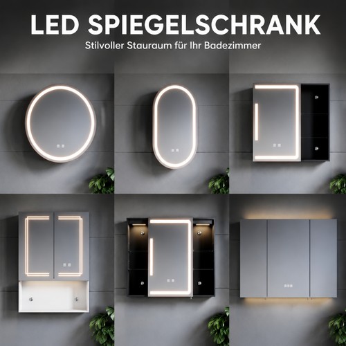 Led spiegelschrank badspiegel - led,