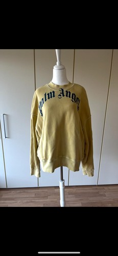 Palm angels sweatshirt gelb - sweatshirt,
