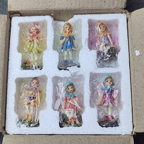 Vintage elfen figuren set deko - elfen,