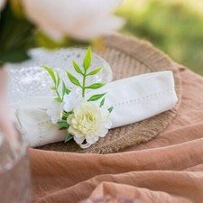 Blumen Serviettenring weiße