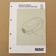 DAF CF65 CF75 CF85 XF95 Standheizung Airtronic D2 D4 S Werkstatthandbuch 12/2004