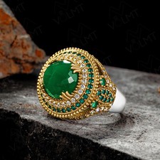 925 Sterling Silber, Hurrem Sultan Ring, türkischer handgefertigter Schmuck, kostenlose Größenänderung