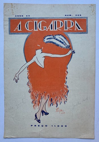 Alter druck 1928 cigarra - druck, a