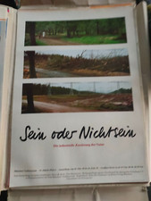 Plakat Sein oder Nichtsein Ausstellung 1991 DIN A1  Original TOP!