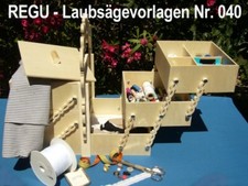 : REGU - Laubsägevorlagen Nr040 " OMAs altes klappbares Nähkistchen " m. Bauplan