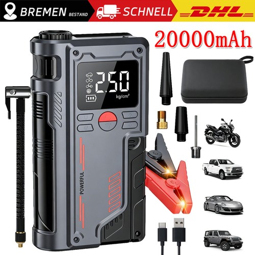 20000mah 12v starthilfe mit - 12v,
