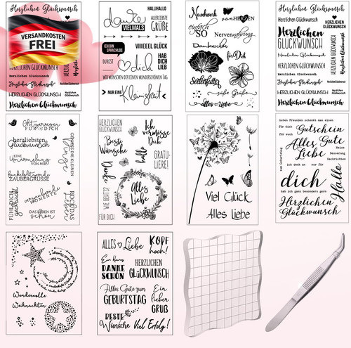 Silikonstempel set für - set,