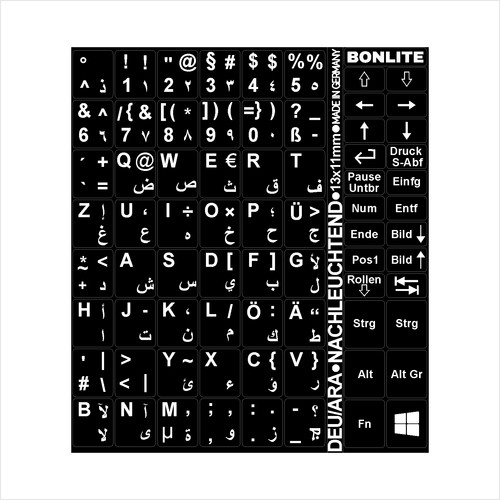 Tastaturaufkleber deutsch - tastaturaufkleber,