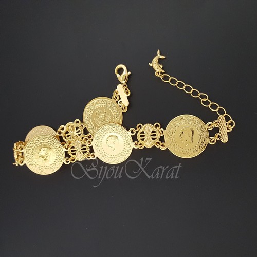 Gold münz armband karat - armband, 22