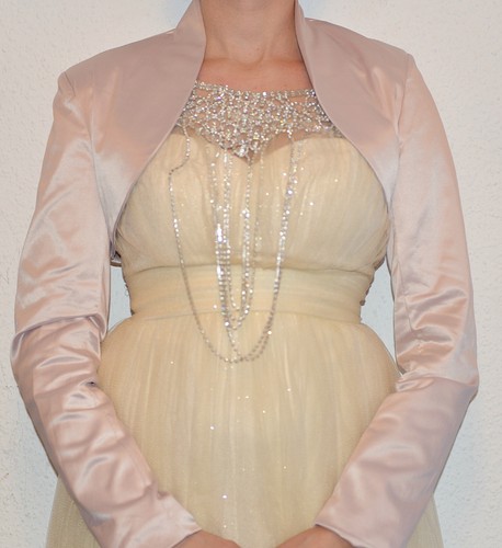 Satin bolero langarm abend - satin,