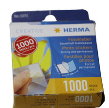 HERMA 1071 Fotokleber,doppelseitig selbstklebende Fototapes für Fotoalbum,1000S.