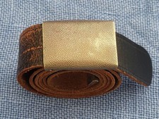 vintage Leder Gürtel Koppelschloss/Schließe 105cm WW2 WK2 wehrmacht Deutschland