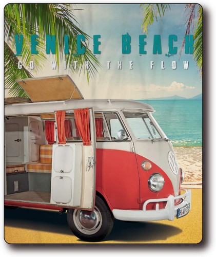 Volkswagen fleecedecke bulli - fleecedecke,