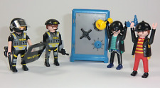 Playmobil - Set, 2 Bankräuber + 2 SEK Beamte + Tresor, ohne VP#23-4811/B35