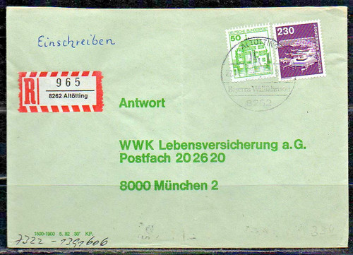 0334 ebf einschreiben brief - 0334#,