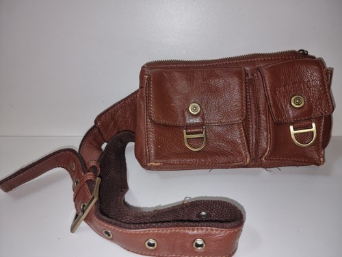 Leder umschnall tasche 23x14 - leder,