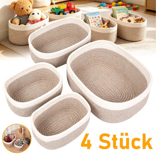 4er set aufbewahrungskorb - set,