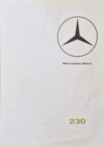 Prospekt mercedes 230 kleine - mercedes,