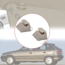 2x Sonnenblendenhalter Clip Beige Halter Blende Für Opel Astra F Corsa Tigra