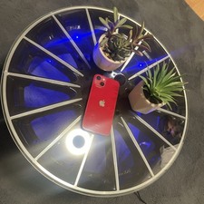 Felgentisch Mit Glasplatte Und