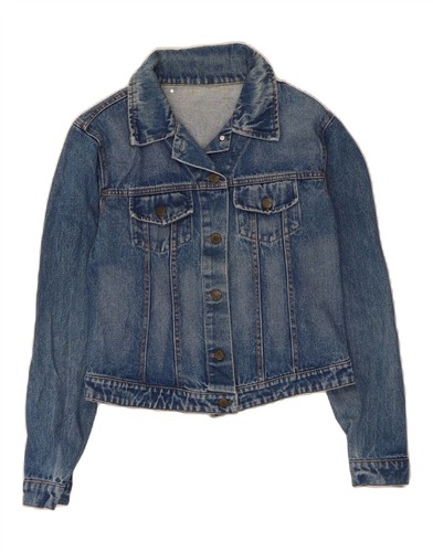 Vintage damen crop jeansjacke - crop,