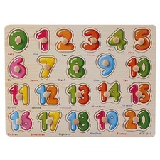 Zahlen holzpuzzle lernspiel - zahlen,