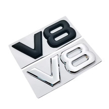 V8 Metal Car Emblem Badge