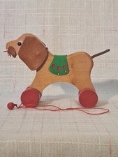 Nachzieh Hund Holzspielzeug