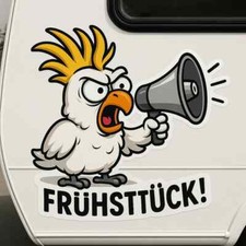 XXL Caravan Sticker Cockatoo