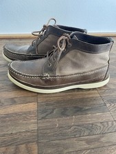 Red Wing Gr. 8E 41 Wabasha Boots Made In USA Braun Leder Canvas Stoff Sommer