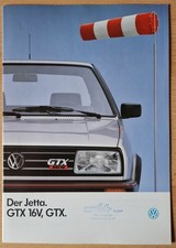 Prospekt VW Jetta GTX 16V / GTX   -   Ausgabe Januar 1988