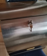 Briefkästen Wandbriefkasten XXL, Zeitungsrolle Briefkasten, Farbe Silber