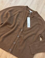 Neu Esprit Kuscheliger Damen Wolle Mix Strickjacke Cardigian Gr. L Braun