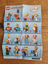 Lego the Simpsons Serie 2 nur BPZ Minifiguren den Beipackzettel 71009
