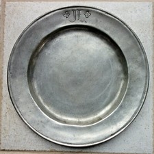 ZINNTELLER ANTIK "JF1670" ☼