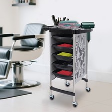 Beauty Friseurwagen Bedienungswagen Salon Friseur Arbeitswagen mit 5 Schubladen