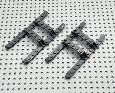 LEGO® 2x Kufen Hubschrauber Helikopter Schlitten 12x6 30248 neu dunkelgrau