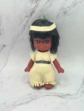 Vintage Indianer Kind Puppe 5"