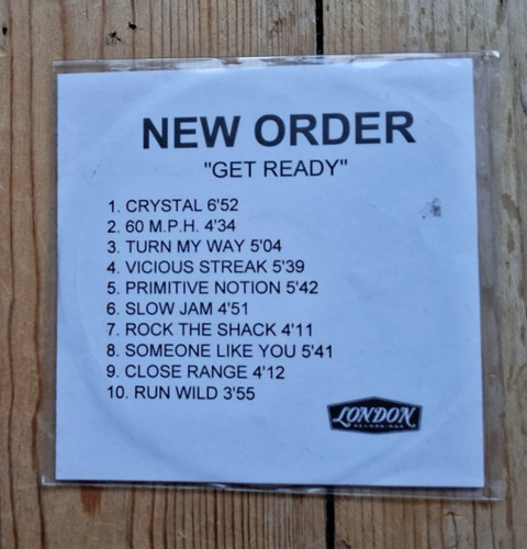 New order get ready promo - get, cd