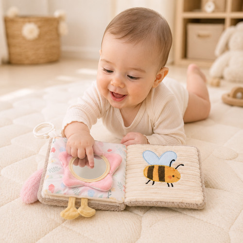 Kuscheliges baby stoffbuch - kuscheliges,