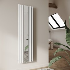 Design Heizkörper Röhrenheizkörper Mit Spiegel Mittelanschluss Weiß 1800x504mm